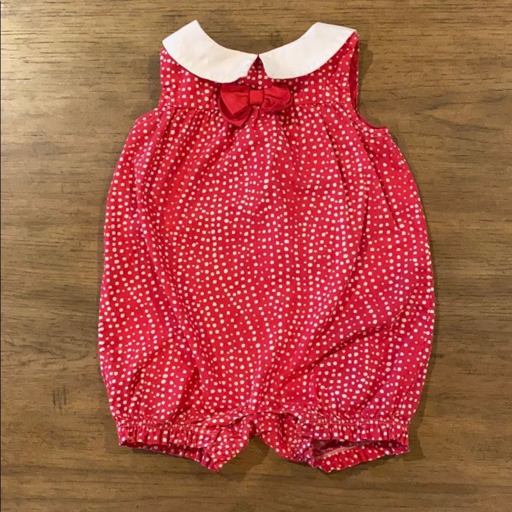 Gymboree Red polka dot one piece